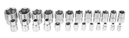 Zestaw nasadek udarowych sześciokątne 1/2" 1/4" Cr-V 4-32mm 25el FORSAGE