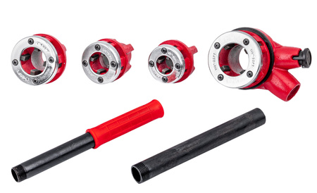 Gwintownica do rur ręczna (4 elementy) SILVER