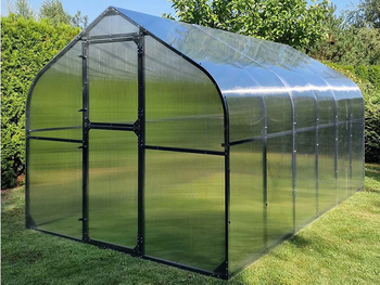 Szklarnia ogrodowa poliwęglan premium plus 250x400 10m2 kolor antracyt PTF