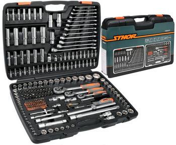 Zestaw nasadek grzechotki 216 el STHOR 58691 YATO