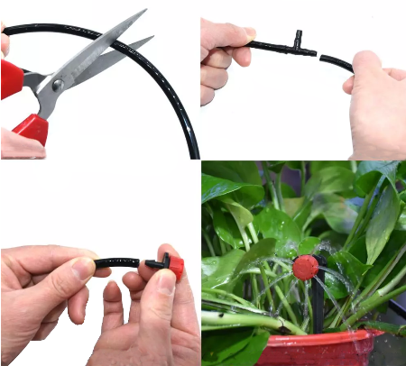 Wąż do wody PCV do nawadniania kropelkowego 4mm 10m VOLT POLSKA