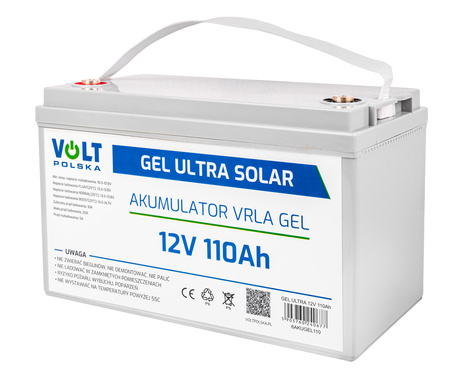 Akumulator żelowy głębokiego rozładowania 12V 110Ah V-PRO VOLT POLSKA