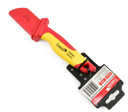 Nóż do usuwania ściągania ściągacz izolacji kabli przewodów VDE 180mm Tvardy GEKO