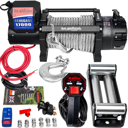 Wyciągarka samochodowa elektryczna 17000 LBS 7,7 12v TITANIUM WINCH