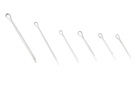 Zestaw zawleczek przetyczek zawleczki 1000 sztuk spinek SILVER