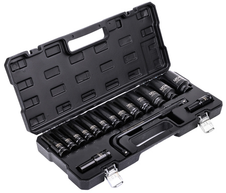 Zestaw nasadki udarowe nasadowe do klucze pneumatyczne 1/2" 10-36mm 16el JCB
