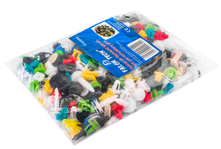 Spinki kołki piny zaczepy klipsy samochodowe do tapicerki zestaw 500el FALON-TECH