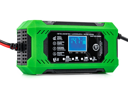 Mocny prostownik do akumulatora lcd 12v 6a funkcja naprawy ładowarka