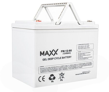 Akumulator solarny do fotowoltaiki UPS DEEP CYCLE GEL 12V 80Ah 4SUN