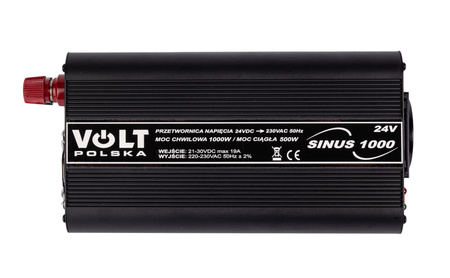 Przetwornica napięcia SINUS 1000 (24V/230V/1000W) VOLT POLSKA
