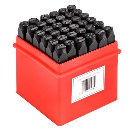 Znaczniki numeratory (cyfry + litery) 36el 5mm MAR-POL