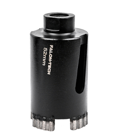 Otwornica diamentowa 52mm 4-segmentowa + adapter SDS-PLUS FALON-TECH