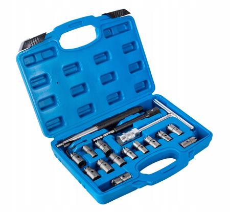 Frezy do gniazd wtryskiwaczy wtrysków zestaw 17 el.