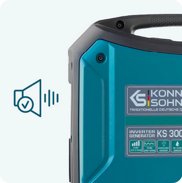 Agregat prądotwórczy generator prądu inwerterowy tryb ekonomiczny 3000 IS Könner & Söhnen KS