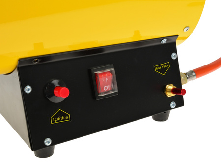 Nagrzewnica dmuchawa gazowa piecyk 15kW wąż + reduktor HEIDMANN