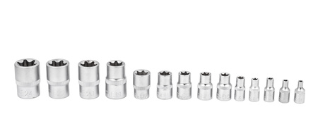 Klucze nasadowe TORX E4-E24 zestaw 14el nasadki FALON-TECH