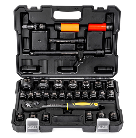 Profesjonalne klucze nasadowe zestaw 32el. 1/2" JCB