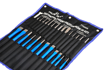 Zestaw Punktaków Wybijaków i Przecinaków 28 el FALON-TECH