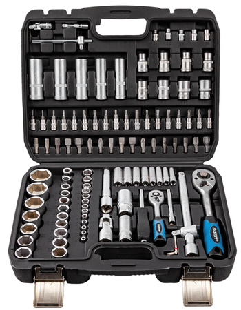 Zestaw kluczy nasadowych 108szt. + BITY 40el. klucze nasadowe