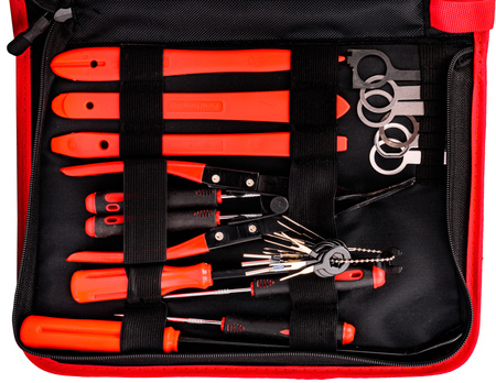 Ściągacze do tapicerki 39 el (zestaw ściągaczy) SILVER