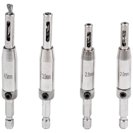 Wiertła samocentrujące do zawiasów drewna mebli otworów frezy HSS 4szt FALON-TECH