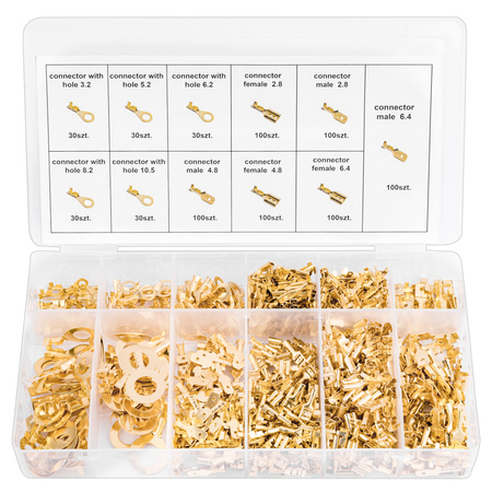 Zestaw konektorów kablowych elektryka konektory wsuwki do kabli 750 szt FALON-TECH