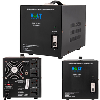 Konwerter reduktor napięcia 3000W (230V/110V) VOLT POLSKA