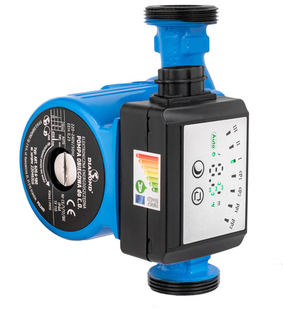 Pompa cyrkulacyjna obiegowa do pieca C.O. 25-60/180 + śrubunki 5-45W DIAMOND