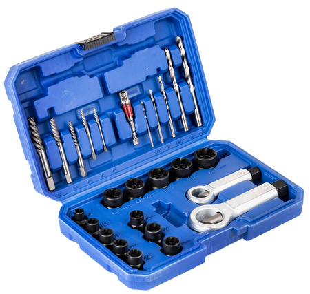 Nasadki wyketaki do zniszczonych zerwanych śrub szpilek nakrętek 26 elem. FALON-TECH