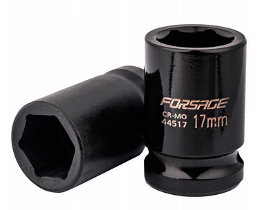Nasadka udarowa pneumatyczna 1/2 17mm 6-kątna FORSAGE