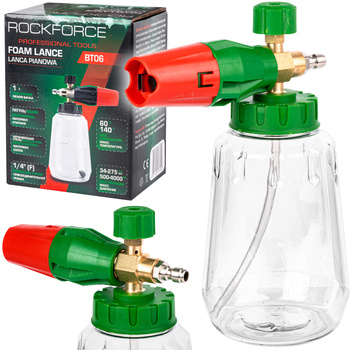 Pianownica mosiężna pistolet do myjki ciśnieniowej 34-275 BAR zbiornik 1l ROCKFORCE