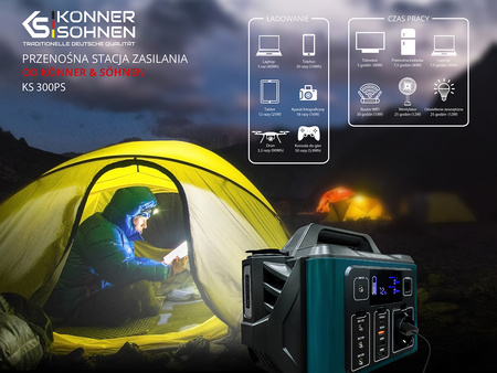 Przenośny powerbank stacja ładowania 20Ah KS 300PS Könner & Söhnen KS