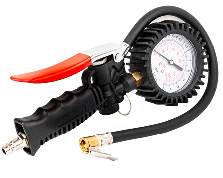 Pistolet do pompowania kół z manometrem 12 bar FALON-TECH
