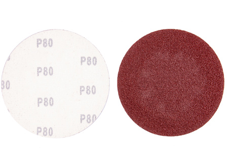 Papier ścierny na rzep krążek dysk 125mm P80 100szt SILVER