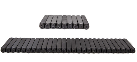 Numerator 36 elementów 10 mm litery + cyfry GEKO