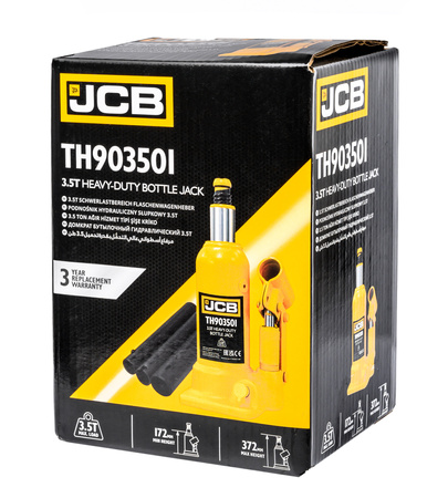 Podnośnik hydrauliczny słupkowy butelkowy maszynowy samochodowy lewarek 3,5T JCB