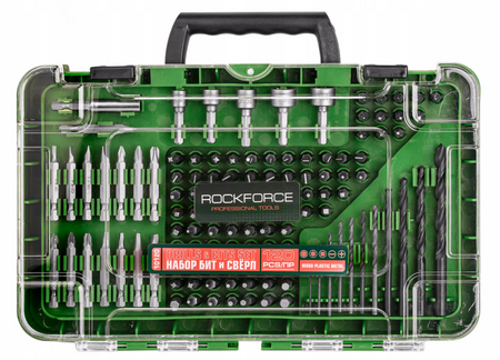 Zestaw akcesoriów do drewna i metalu stal CRV 120 elem. walizka ROCKFORCE