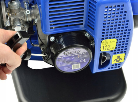 Opryskiwacz spalinowy plecakowy turbinowy ogrodowy dmuchawa siewnik 20L 2,9 km GEKO