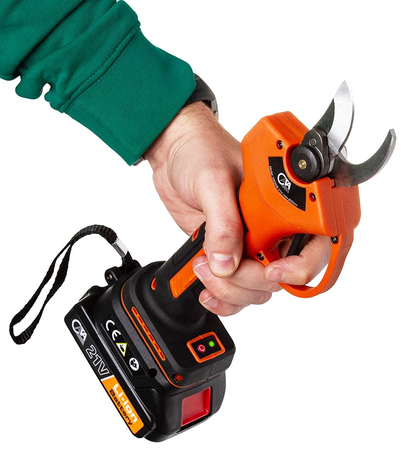 Sekator akumulatorowy kowadełkowy nożyce ogrodowe elektryczne 2 x AKU CATA C83006 MAR-POL