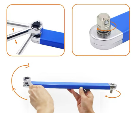 Klucz przedłużający grzechotkę przekładniowy do klucze nasadowe 1/4 3/8 1/2 FALON-TECH