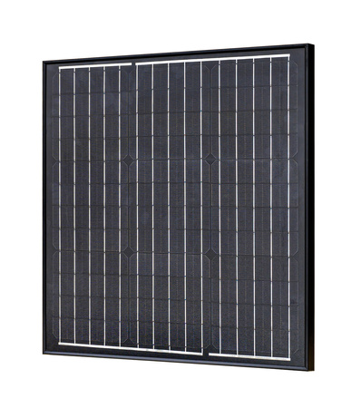 Zestaw solarny fotowoltaiczny 40W 12V BLACK (Panel solarny 40W, Regulator napięcia 20A) VOLT POLSKA