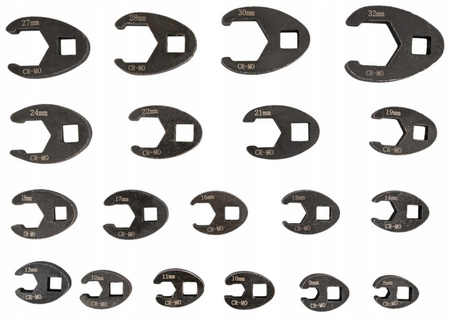 Klucze nasadowe otwarte końcówki nasadki do sondy lambda czujników 19el FALON-TECH