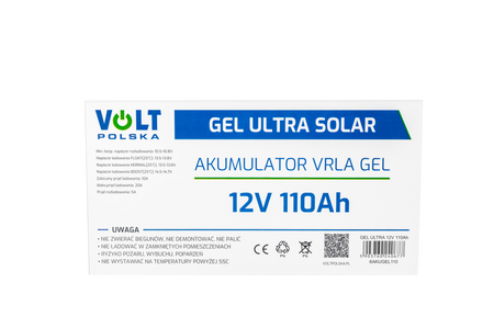 Akumulator żelowy głębokiego rozładowania 12V 110Ah V-PRO VOLT POLSKA