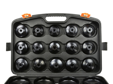 Klucze do filtrów oleju nasadowe 30 sztuk GEKO