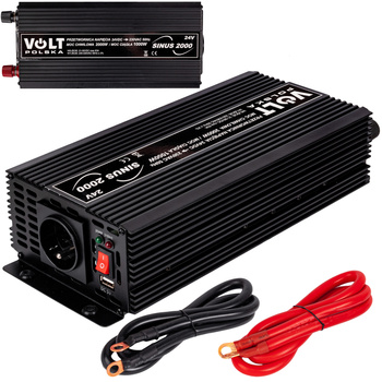 Przetwornica SINUS-2000 (1000/2000W) 24V/230V VOLT POLSKA