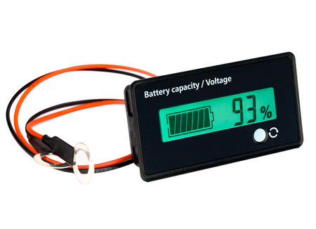 Akumulator AGM OPTI 12V 45Ah + zewnętrzny wyświetlacz LCD VOLT POLSKA