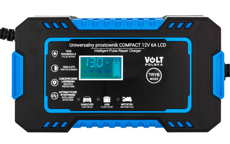 Zestaw akumulator agm opti 12v 75ah + prostownik ładowarka akumulatora lcd 12v 6a VOLT POLSKA