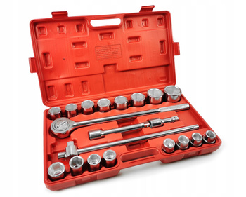 Klucze nasadowe do TIR-ów, maszyn rolniczych 3/4" 21 sztuk MAR-POL