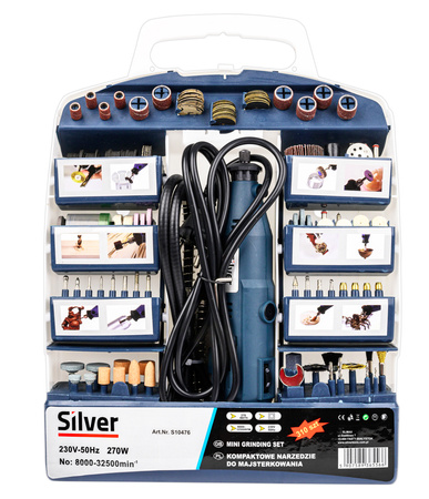 Mini szlifierka drill multiszlifierka wielofunkcyjna frezarka 270w 410 el SILVER