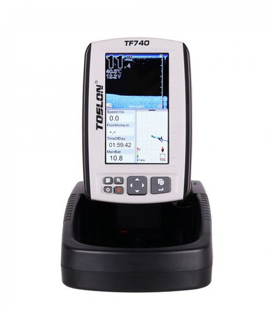Echosonda wędkarska GPS do łódki zanętowej TF740 TOSLON